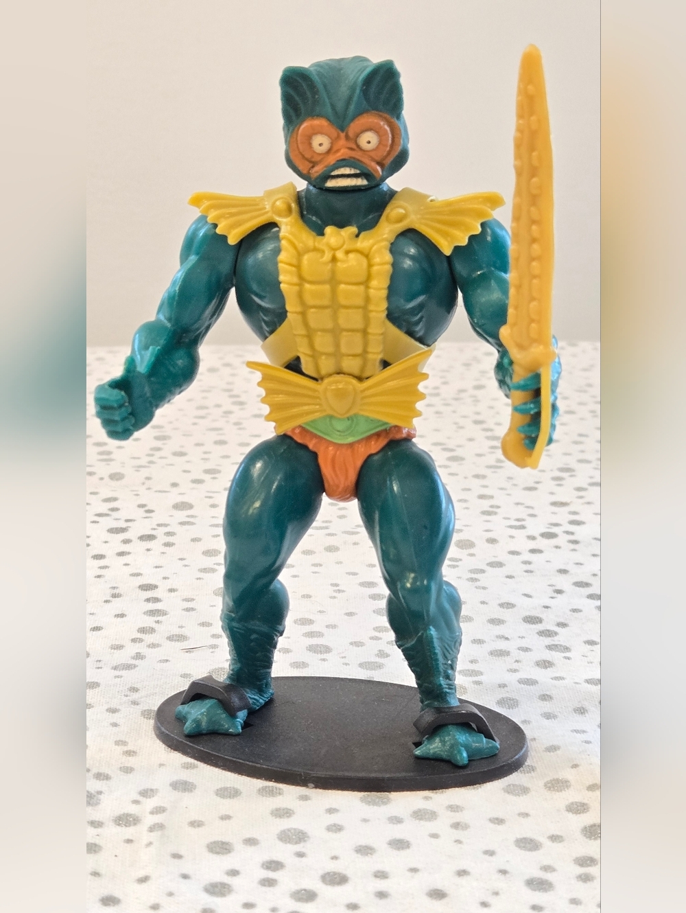 Vintage MOTU Mer-Man With Orange Belt